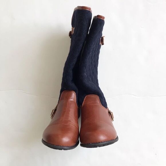 Tommy Hilfiger Andrea quilted riding boots EUC size 2 youth - Picture 6 of 10